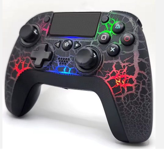 Wireless RGB Game Controller for PS5/Xbox – Crack Light Edition