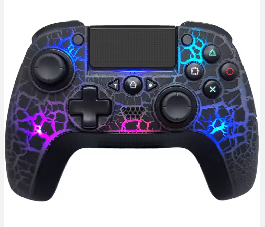 Wireless RGB Game Controller for PS5/Xbox – Crack Light Edition