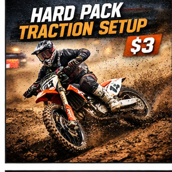 🏁 6️⃣ Hard Pack Traction Setup